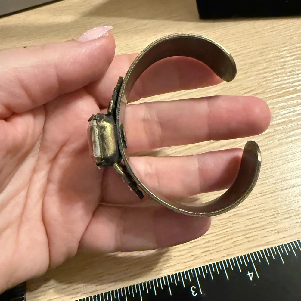 Loren Hope Antique Gold Cuff Bracelet - Picture 2 of 7